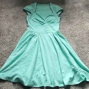 Mint pinup mermaid dress